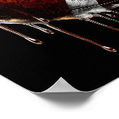 Fußball-Spieltag-Drip-Grafik Poster (Ecke)