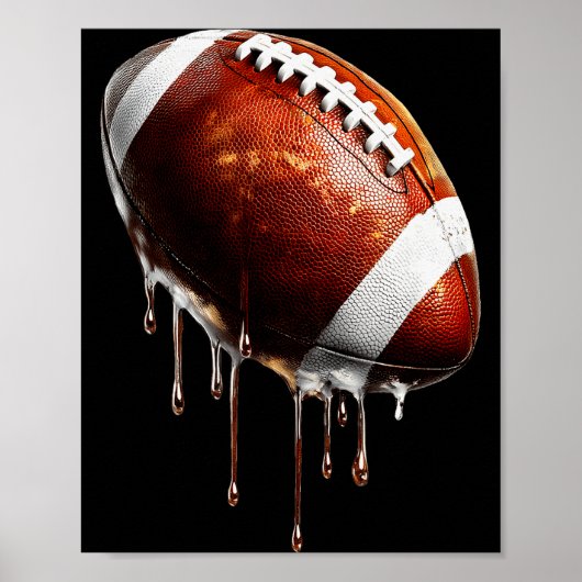 Fußball-Spieltag-Drip-Grafik Poster (Vorne)