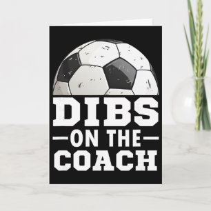 Fußball-Spieltag-Shirt-Dibs auf Trainer - Fußball- Karte