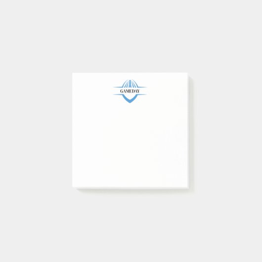 Fußball-Spieltagsnotizen Post-it Klebezettel (Vorderseite)