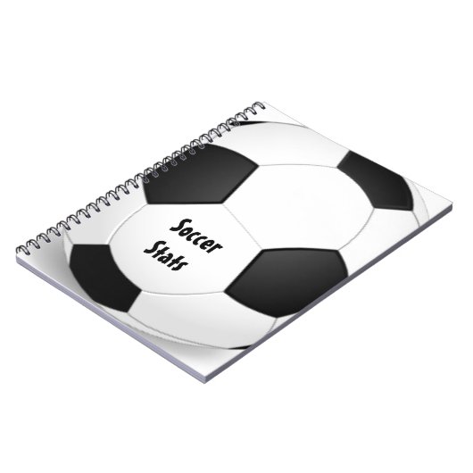 Fußball-Spiral-Notebook Notizblock (Linke Seite)
