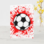 Fußball splat. karte (Gelbe Blume)