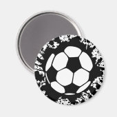 Fußball Splat. Magnet (Vorderseite/Rückseite)