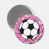 Fußball Splat. Magnet (Vorderseite/Rückseite)