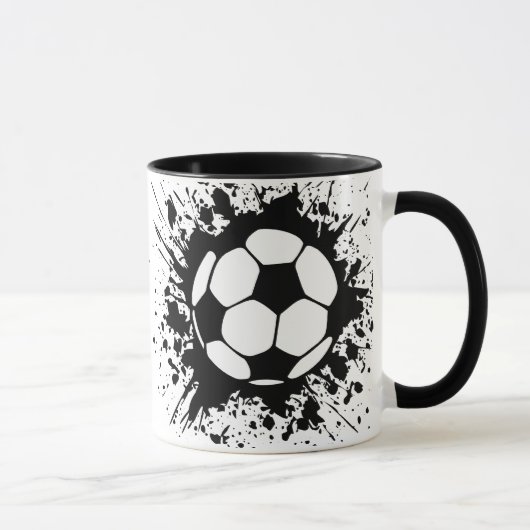 Fußball Splat. Tasse (Rechts)