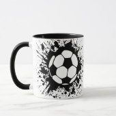 Fußball Splat. Tasse (Links)