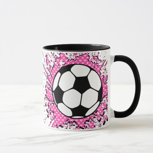 Fußball Splat. Tasse (Rechts)