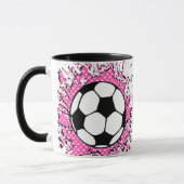 Fußball Splat. Tasse (Links)