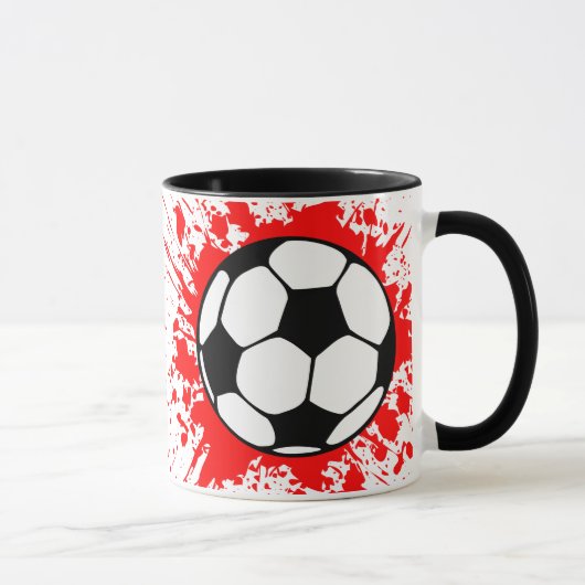 Fußball Splat. Tasse (Rechts)