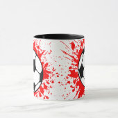 Fußball Splat. Tasse (Zentrum)