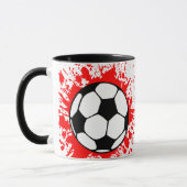 Fußball Splat. Tasse (Links)