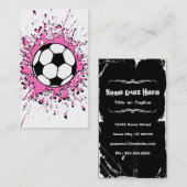 Fußball splatz visitenkarte (Vorne/Hinten)
