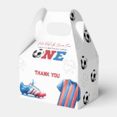 Fußball Sport 1. Geburtstag Geschenkschachtel (Rückseite)