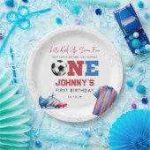 Fußball Sport 1. Geburtstag Pappteller (Party)