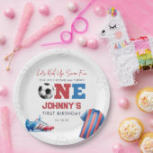 Fußball Sport 1. Geburtstag Pappteller (Party)