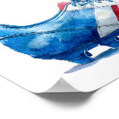 Fußball Sport 1. Geburtstag Willkommensschild Poster (Ecke)