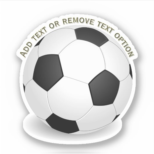 Fußball Sport Aufkleber (Vorderseite)