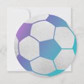 Fußball Sport Bar Mitzvah Details und Informatione Einladung (Rückseite)