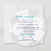 Fußball Sport Bar Mitzvah Details und Informatione Einladung (Vorderseite)