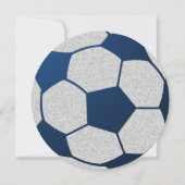 Fußball Sport Bar Mitzvah Details und Informatione Einladung (Rückseite)