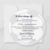 Fußball Sport Bar Mitzvah Details und Informatione Einladung (Vorderseite)