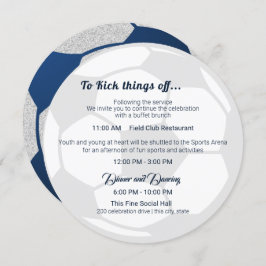 Fußball Sport Bar Mitzvah Details und Informatione Einladung