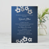 Fußball Sport Bar Mitzvah Einladung (Stehend Vorderseite)