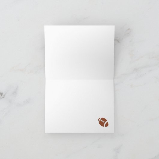 FUSSBALL Sport-Fan gefaltetes All Star danken Dankeskarte (Innenseite)