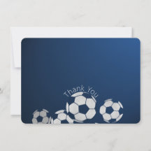 Fußball Sport Flat Card Danke