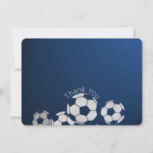 Fußball Sport Flat Card Danke Einladung
