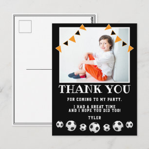 Fußball Sport Foto Geburtstags Dankeschön Postkarte