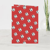 Fußball Sport Foto Trainer Dankeskarte (Rückseite)