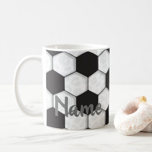 Fußball, Sport, Fußball-Mama Design Kaffeemaschine Kaffeetasse (Mit Donut)