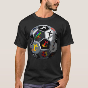 Fußball Sport Fußball T-Shirt Retro-Geschenk