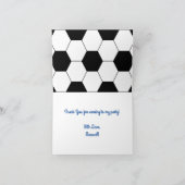 Fußball Sport Geburtstagsparty Danke Karte (Innenseite)