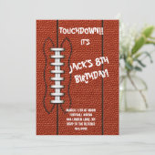 Fußball Sport Geburtstagsparty Einladung (Stehend Vorderseite)