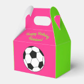 Fußball Sport Geburtstagsparty Pink Geschenkschachtel (Vorderseite)