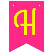 Fußball Sport Geburtstagsparty Pink Wimpelkette (Zweite Fahne)