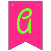 Fußball Sport Geburtstagsparty Pink Wimpelkette (Dritte Fahne)