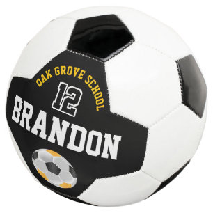 Fußball-Sport - Gold, Schwarz und Weiß Fußball