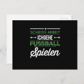 Fußball Sport Hobby Gym Athlete Postkarte (Vorne/Hinten)