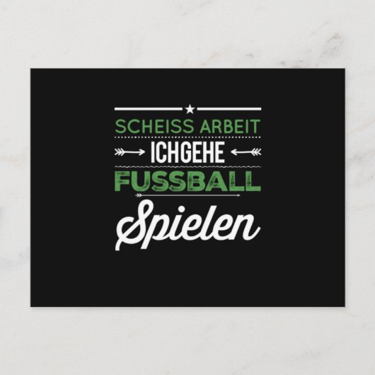 Fußball Sport Hobby Gym Athlete Postkarte (Vorderseite)