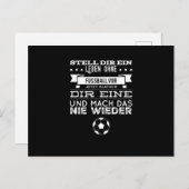 Fußball Sport Hobby Gym Athlete Postkarte (Vorne/Hinten)