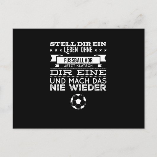 Fußball Sport Hobby Gym Athlete Postkarte (Vorderseite)