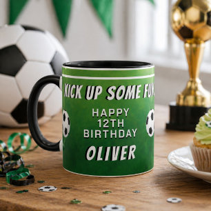 Fußball Sport Kinder Geburtstag Zweifarbige Tasse