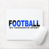 FUSSBALL SPORT Minimal Schwarzer Fsonn Mousepad (Mit Mouse)