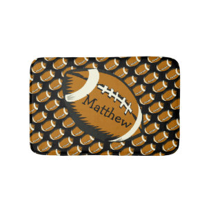 Fußball Sport Schwarz-Braun-Bath-Mat Badematte