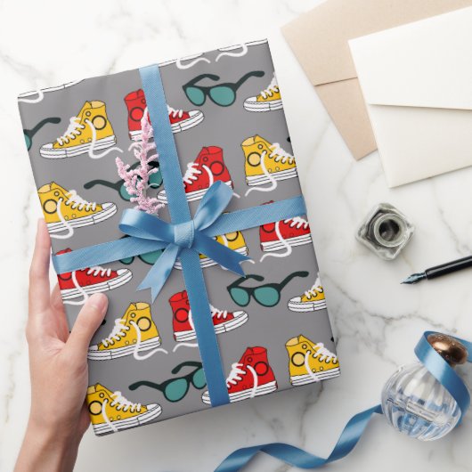 Fußball Sport Shows Muster Geschenkpapier (Schenken)
