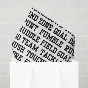 Fußball-Sport-Wort-Kunst-Party-Taschentuch Seidenpapier