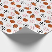 Fußball-Sportart Geschenkpapier (Ecke)